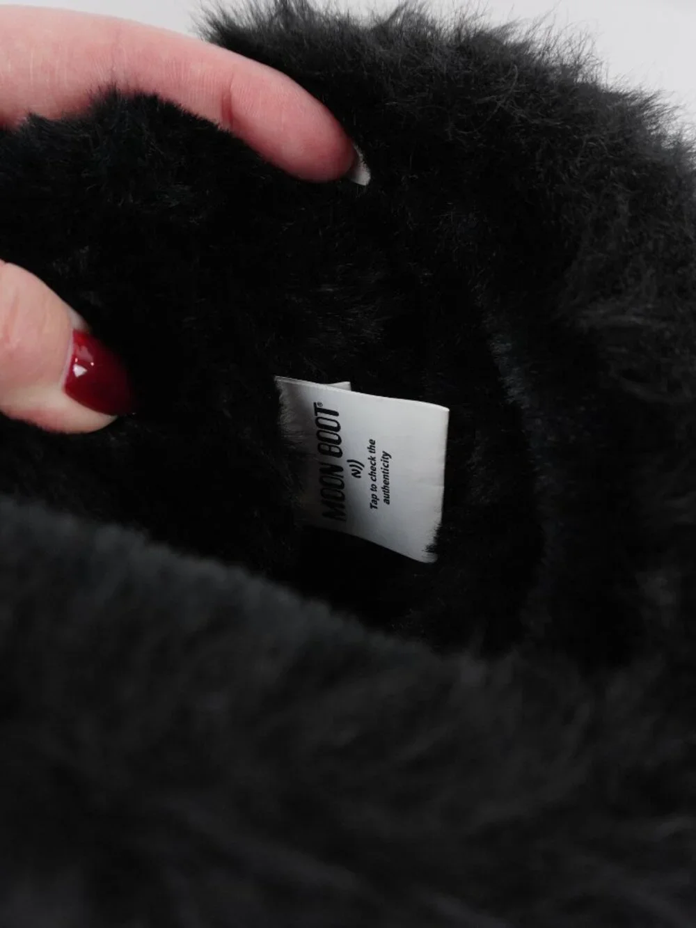 Moon Boot Icon Logo Faux-Fur Tall Boots In Black - Moon Boot Size 35/38